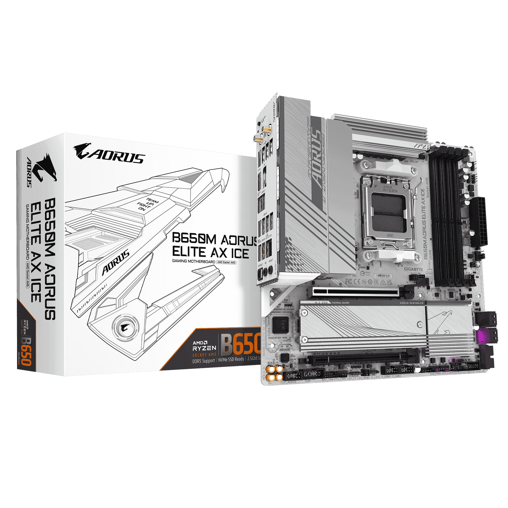 Mainboard Gigabyte B650M AORUS ELITE AX ICE WIFI DDR5