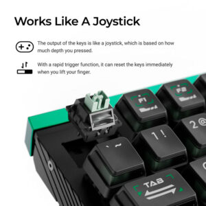 Bàn phím cơ One Handed Keychron Lemokey L0 HE Shine Through RGB Hotswap CNC Aluminum (Magnetic Sw)