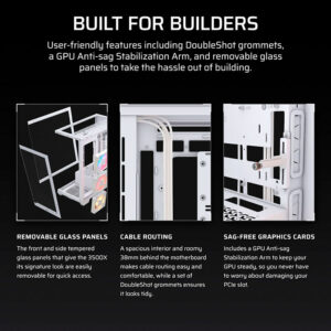 Case máy tính Corsair 3500X LX-R RGB iCUE LINK White CC-9011325-WW