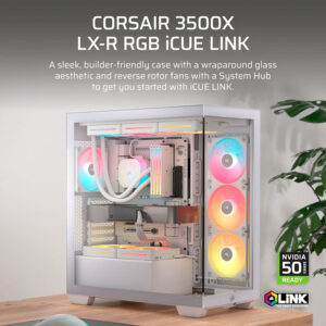 Case máy tính Corsair 3500X LX-R RGB iCUE LINK White CC-9011325-WW