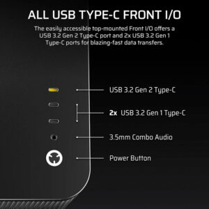 Case máy tính Corsair AIR 5400 RS-R ARGB Triple Chamber Black CC-9011318-WW