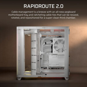 Case máy tính Corsair AIR 5400 RS-R ARGB Triple Chamber White CC-9011319-WW