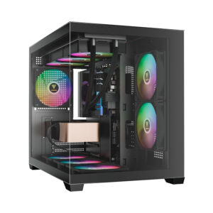 Case máy tính Gamdias AURA GC10M V2 Black ARGB CAAURAGC10MV2BLGA