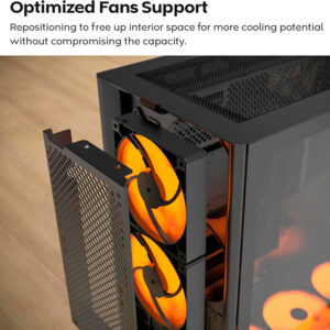 Case máy tính Montech HS02 PRO ARGB Black CAHS02PRBLMT