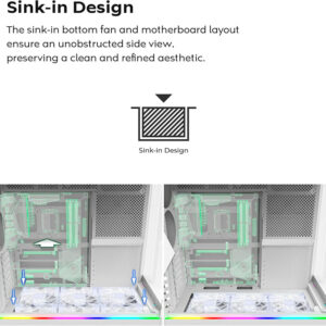 Case máy tính Montech HS02 PRO ARGB Black CAHS02PRBLMT