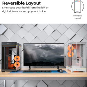 Case máy tính Montech HS02 PRO ARGB Black CAHS02PRBLMT