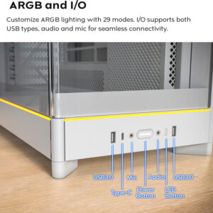 Case máy tính Montech HS02 PRO ARGB Black CAHS02PRBLMT