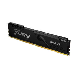 Ram PC Kingston Fury Beast Black 8GB 3200MHz DDR4 KF432C16BB/8WP