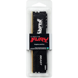 Ram PC Kingston Fury Beast Black 8GB 3200MHz DDR4 KF432C16BB/8WP