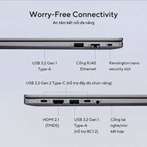 Laptop Asus ExpertBook P3 P3605CVA-PL0042W (i5-13420H, UHD Graphics, RAM 16GB DDR5, SSD 512GB, 16 Inch IPS WQXGA 144Hz 100% sRGB)