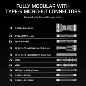 Nguồn máy tính Corsair HX1500i SHIFT 1500W 80 Plus Platinum CP-9020269-NA