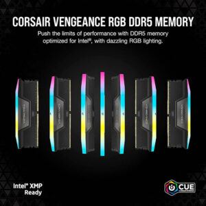 Ram PC Corsair Vengeance RGB 64GB 6000MHz DDR5 (2x32GB) CMH64GX5M2D6000C40