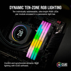 Ram PC Corsair Vengeance RGB 64GB 6000MHz DDR5 (2x32GB) CMH64GX5M2D6000C40