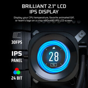 Tản nhiệt nước AIO Corsair NAUTILUS 360 RS LCD Black CW-9061033-WW