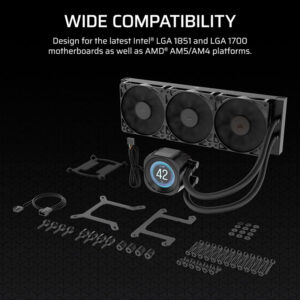 Tản nhiệt nước AIO Corsair NAUTILUS 360 RS LCD Black CW-9061033-WW