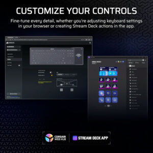 Bàn phím cơ Corsair Galleon 100 SD Stream Deck RGB Hotswap (Corsair MLX Sw)