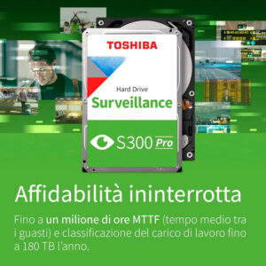 HDD Toshiba S300 Pro Surveillance 10TB 3.5 inch SATA III 512MB Cache 7200RPM HDWTA1AUZSVA