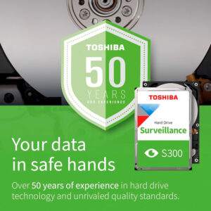 HDD Toshiba S300 Surveillance 2TB 3.5 inch SATA III 128MB Cache 5400RPM HDWT720UZSVA