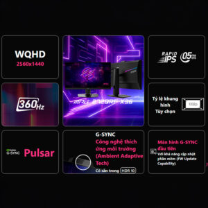 Màn hình 2K MSI MPG 272QRF X36 IPS 27 inch WQHD 360Hz HDR