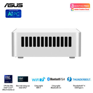 Máy tính Mini PC ASUS NUC 15 Pro Plus RNUC15CRSU700000I (Ultra 7 255H, Arc Graphics)