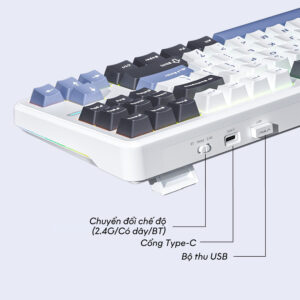 Bàn phím cơ AULA F87 RGB Hotswap (Leobog Sw)