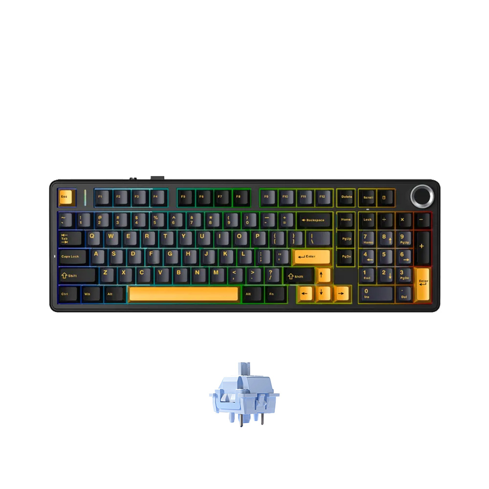 Bàn phím cơ AULA F99 Pro Black RGB Hotswap (Leobog Sw)