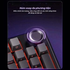 Bàn phím cơ AULA F99 Pro Black RGB Hotswap (Leobog Sw)