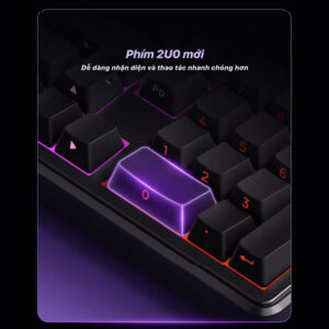 Bàn phím cơ AULA F99 Pro Black RGB Hotswap (Leobog Sw)