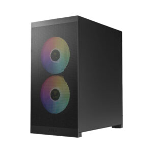 Case máy tính Gamdias AURA GC15M Black ARGB CAAURAGC15MBLGA