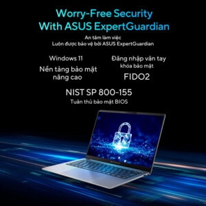 Laptop Asus ExpertBook P5 P5405CSA-NZ0017W (Ultra 7 258V, Intel Arc Graphics, RAM 32GB LPDDR5X, SSD 1TB, 14 Inch WVA WQXGA 144Hz, Win 11 Home)