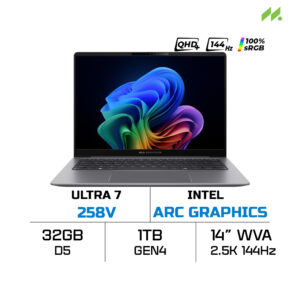 Laptop Asus ExpertBook P5 P5405CSA-NZ0017W (Ultra 7 258V, Intel Arc Graphics, RAM 32GB LPDDR5X, SSD 1TB, 14 Inch WVA WQXGA 144Hz, Win 11 Home)