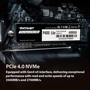 SSD Patriot P400 Lite 500GB M.2 PCIe Gen4 x4 NVMe P400LP500GM28H
