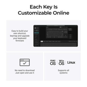 Bàn phím cơ Keychron V3 8K QMK RGB Hotswap (Keychron Sw)