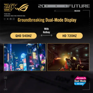 Màn hình 2K ASUS ROG Swift OLED PG27AQWP-G EDITION 20 OLED 27 Inch QHD 540Hz Dual Mode