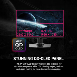 Màn hình 2K MSI MPG 271QR QD-OLED X50 26.5 Inch WQHD 500Hz HDR