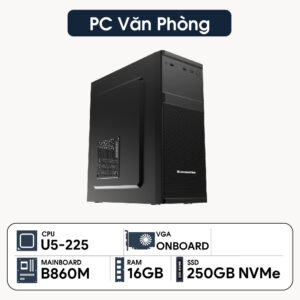 PC ST Văn Phòng U5-225 Lite (Ultra 5 225, Intel Graphics, Ram 16GB DDR5, SSD 250GB, 500W, Ubuntu)