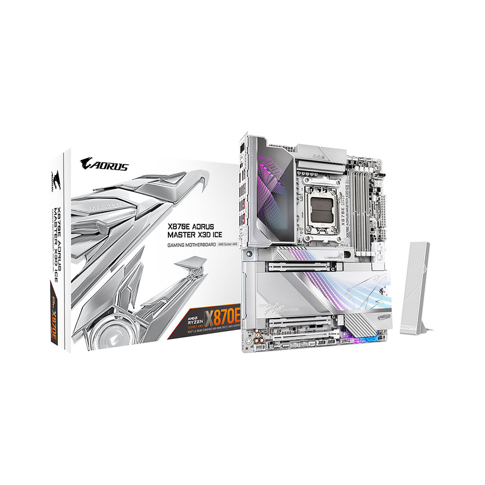 x870e-aorus-master-x3d-ice-01-1 Mainboard Gigabyte X870E AORUS MASTER X3D ICE WIFI DDR5