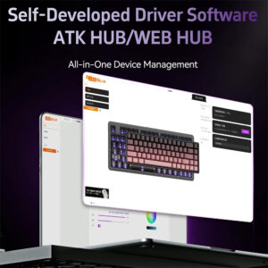 Bàn phím cơ không dây ATK A87 Pro RGB Hotswap