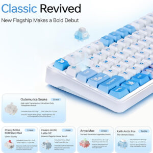 Bàn phím cơ không dây ATK A98 Pro RGB Hotswap