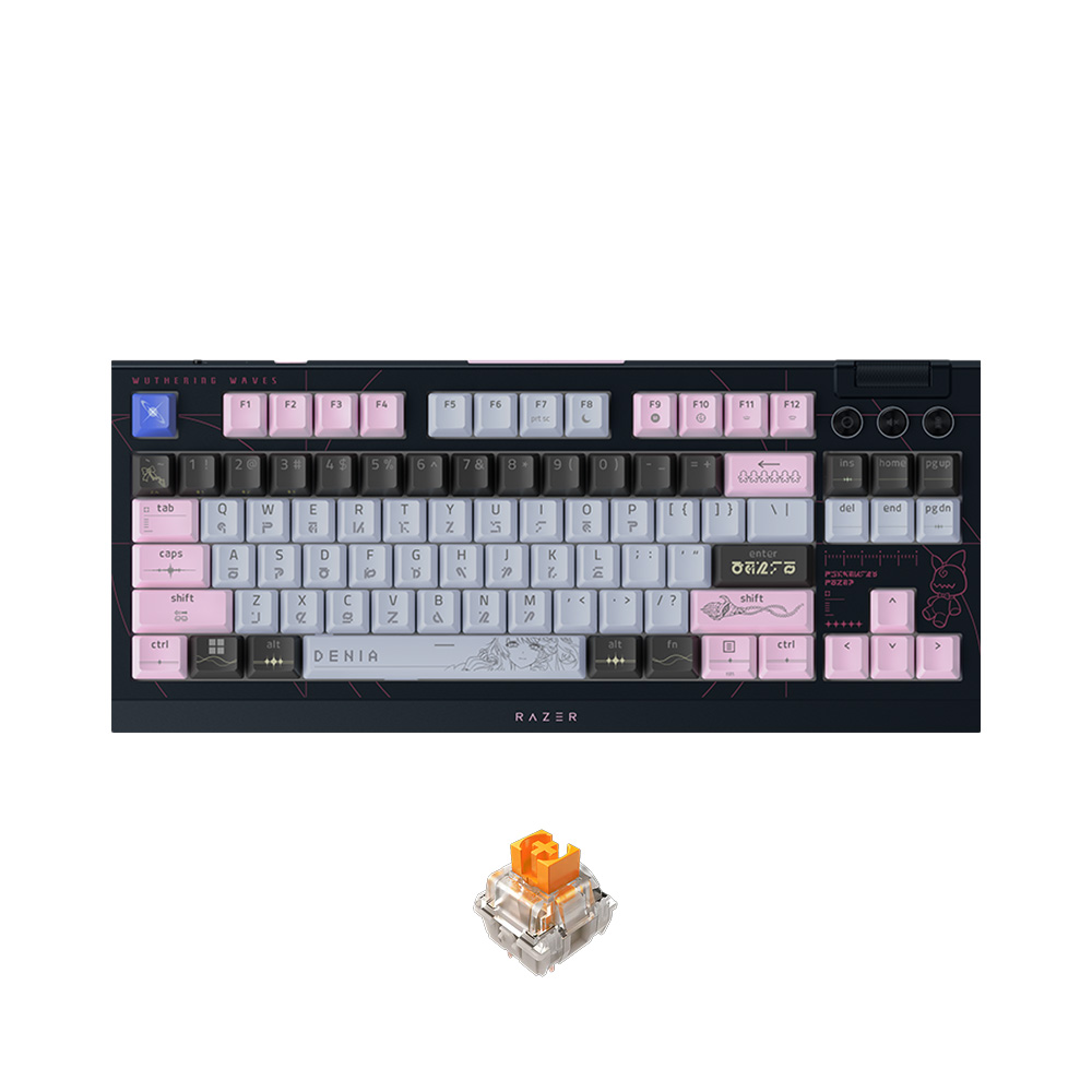 Bàn phím cơ không dây Razer BlackWidow V4 Tenkeyless HyperSpeed Wuthering Waves Edition RGB Hotswap (Razer Sw)