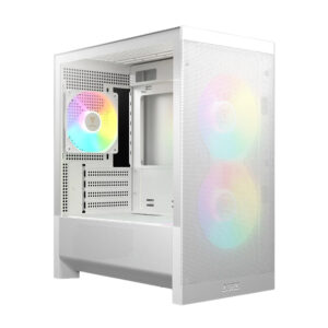 Case máy tính Gamdias AURA GC15M White ARGB CAAURAGC15MWHGA