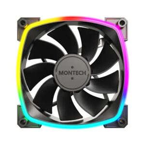 Fan Case Montech RX 120 PWM 120mm Black CFRX120PWMBLMT (Fan ngược)
