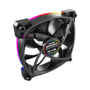 Fan Case Montech RX 120 PWM 120mm Black CFRX120PWMBLMT (Fan ngược)
