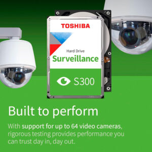 HDD Toshiba S300 Surveillance 4TB 3.5 inch SATA III 256MB Cache 5400RPM HDWT840UZSVA