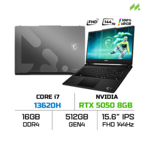 Laptop MSI Cyborg 15 C13WEO-417VN (i7-13620H, RTX 5050 8GB, RAM 16GB DDR4, SSD 512GB, 15.6 Inch IPS FHD 144Hz 100% sRGB, Win 11 Home)
